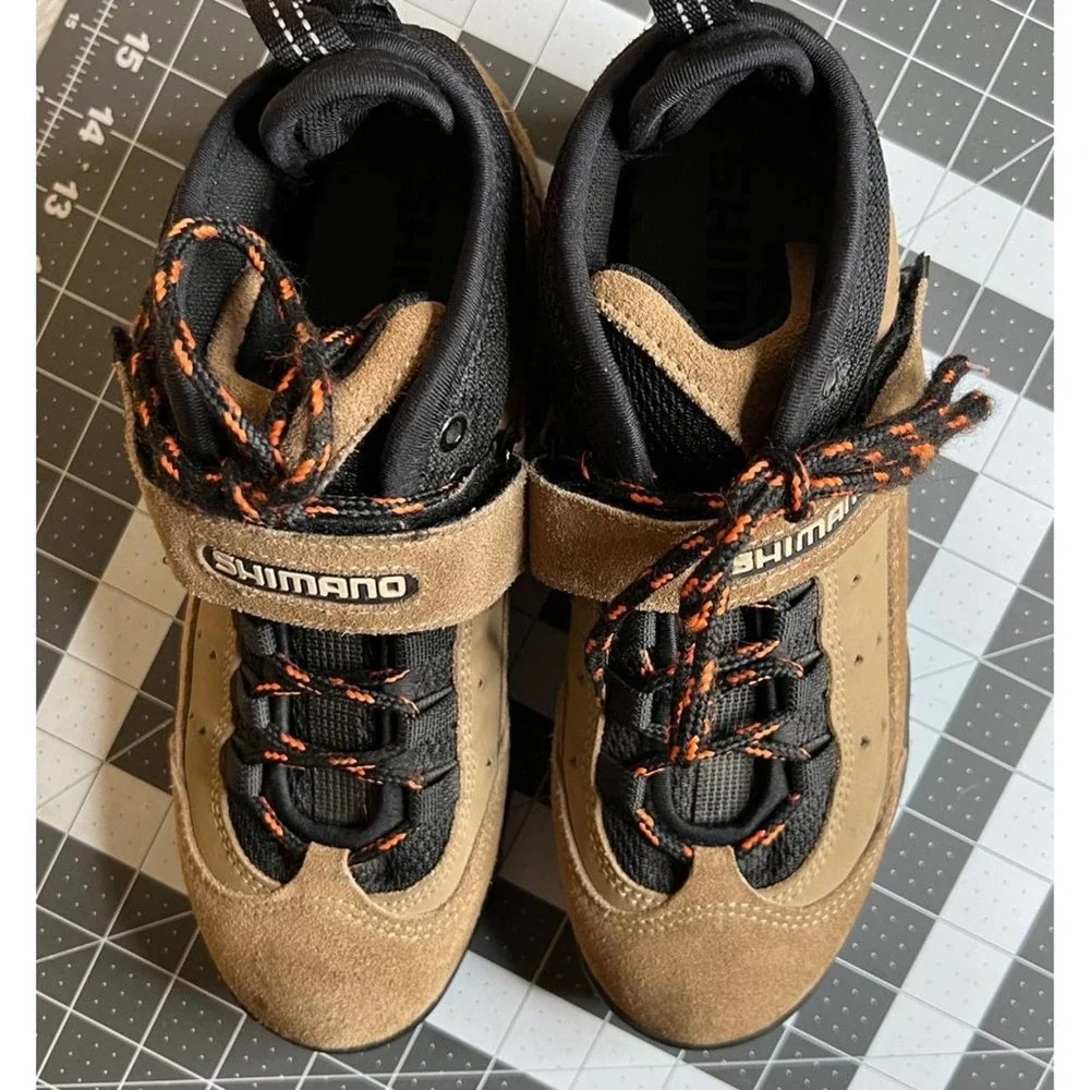 Shimano SPD SH-M057 Clip‎ on Suede Boot Mountain Biking Cycling Shoes Womens 7.5